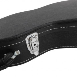 ST High Grade Electric Guitar Hard Case Microgroove Flat Surface Black