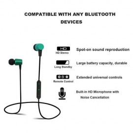 Wireless Bluetooth Headset Sport Stereo Earphones Headphones Earbuds With Mic
