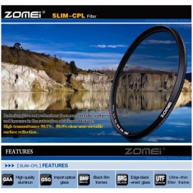 72mm Slim CPL Circular Polarizing Polarizer filter Lens for Canon Nikon DS