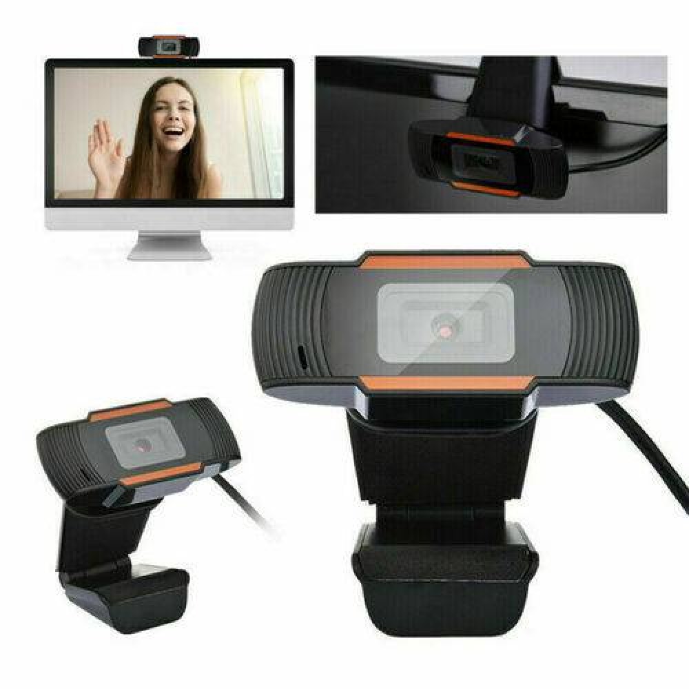 Webcam USB Retatable Camera Auto Focus with Microphone For PC Laptop Desktop