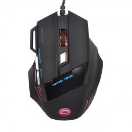A868 Fantastic Alternating Light USB 2.0 7-Button Wired Game Mouse Black