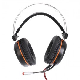 Vamery G601 Virtual 7.1 RGB Colorful Surround Sound Effect USB Gaming Headset with Mic Silver Gray