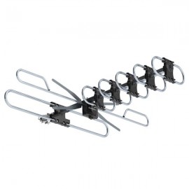 [US-W]Leadzm TA-M2 Frequency 174-230MHz/470-860MHz 10m 3C2V Double-head Black Wire Outdoor Antenna without Stand